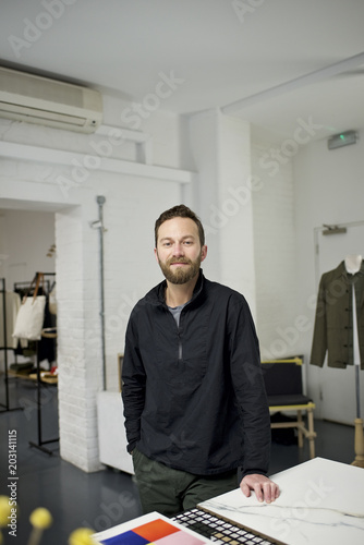 Portrait of a male fashion retailer photo