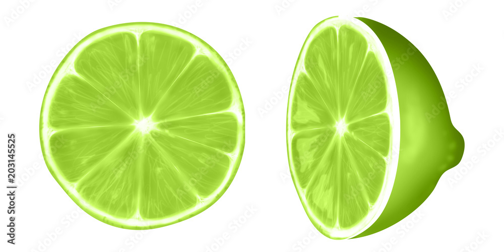 Illustration of a lime.