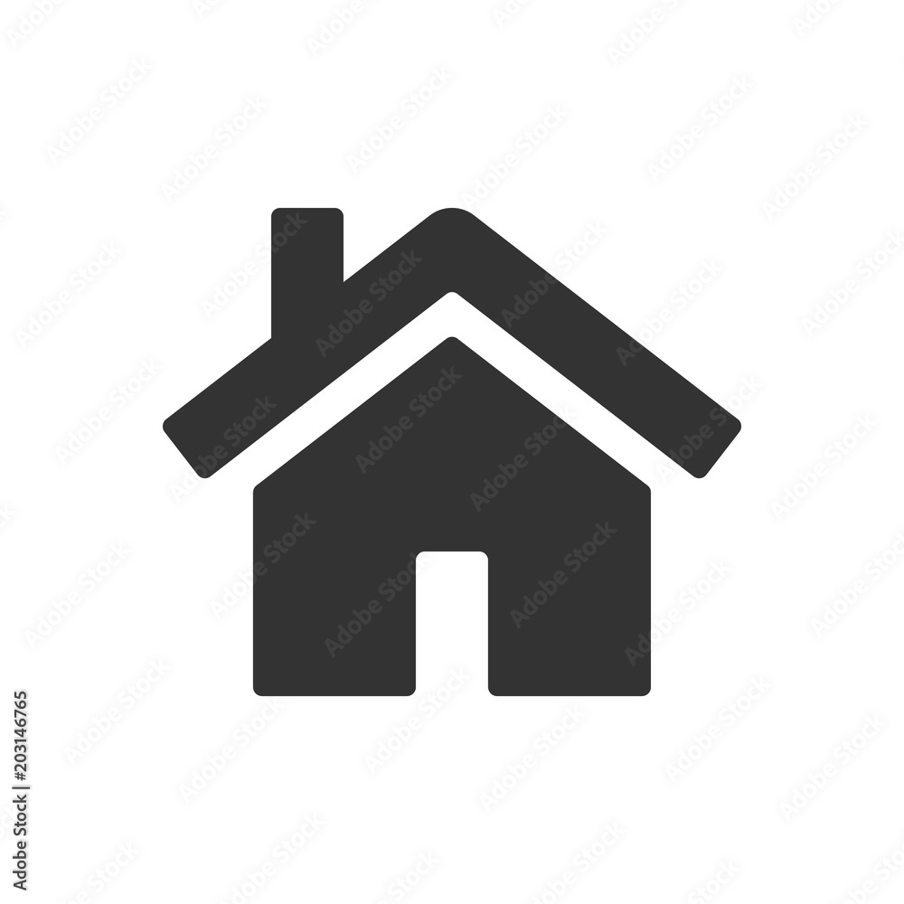 Home icon isolated on white background. Home icon isolated on white background.