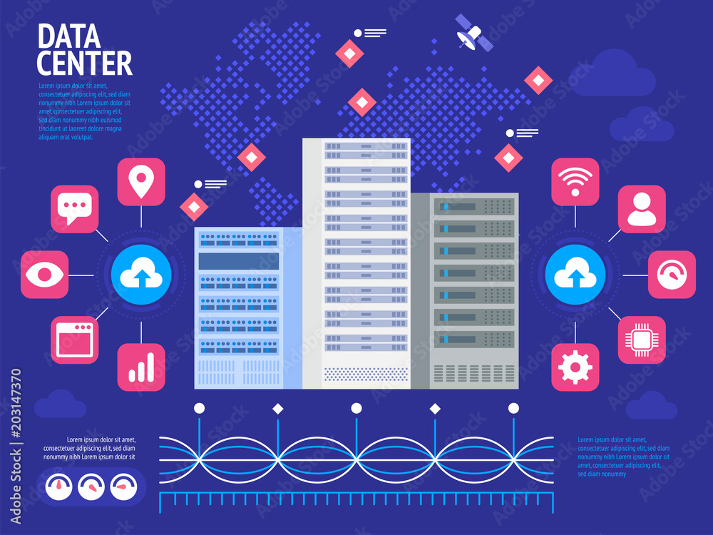 Data Center infographic.