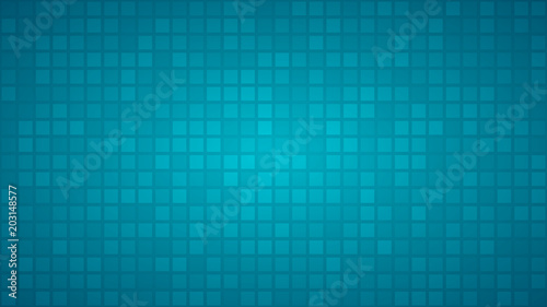 Abstract background of small squares or pixels in light blue colors.