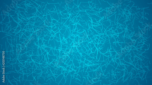 Abstract light background of curves or scratches in light blue colors.
