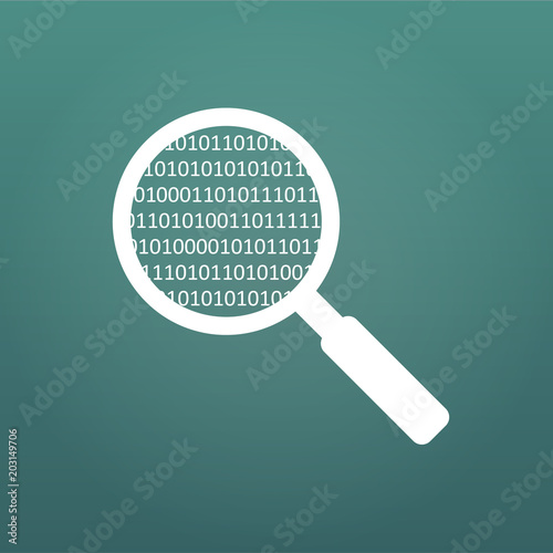 Magnifying Glass scanning a...