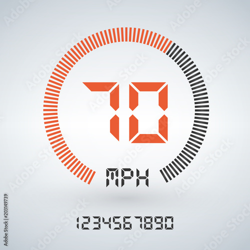 Futuristic Speedometer Inte...