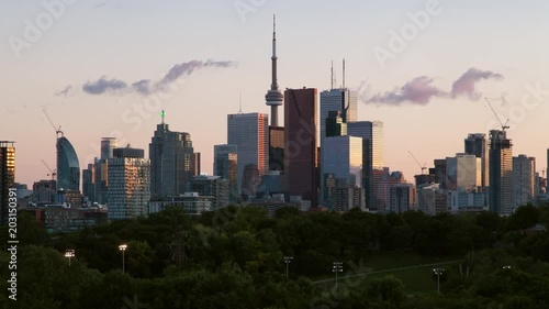 Toronto Time-lapse Broadview Park Skyline photo