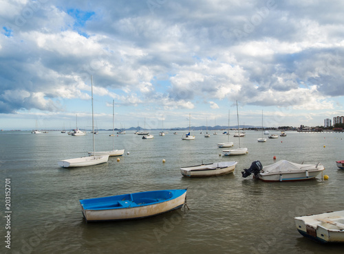 fishing boats and recreation in the Mar Menor