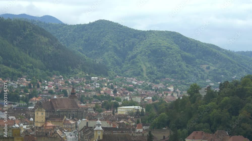 Rooftops of the medieval town of Brasov Rooftops of the medieval town of Brasov