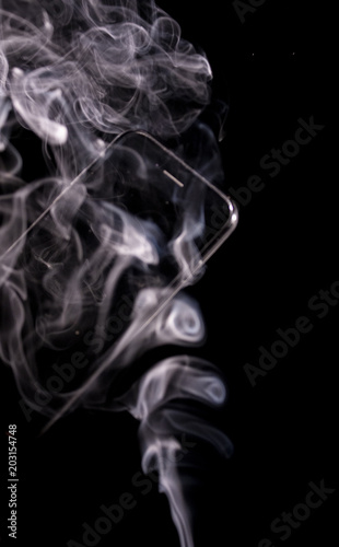 In a smoke fillied room. © Alison