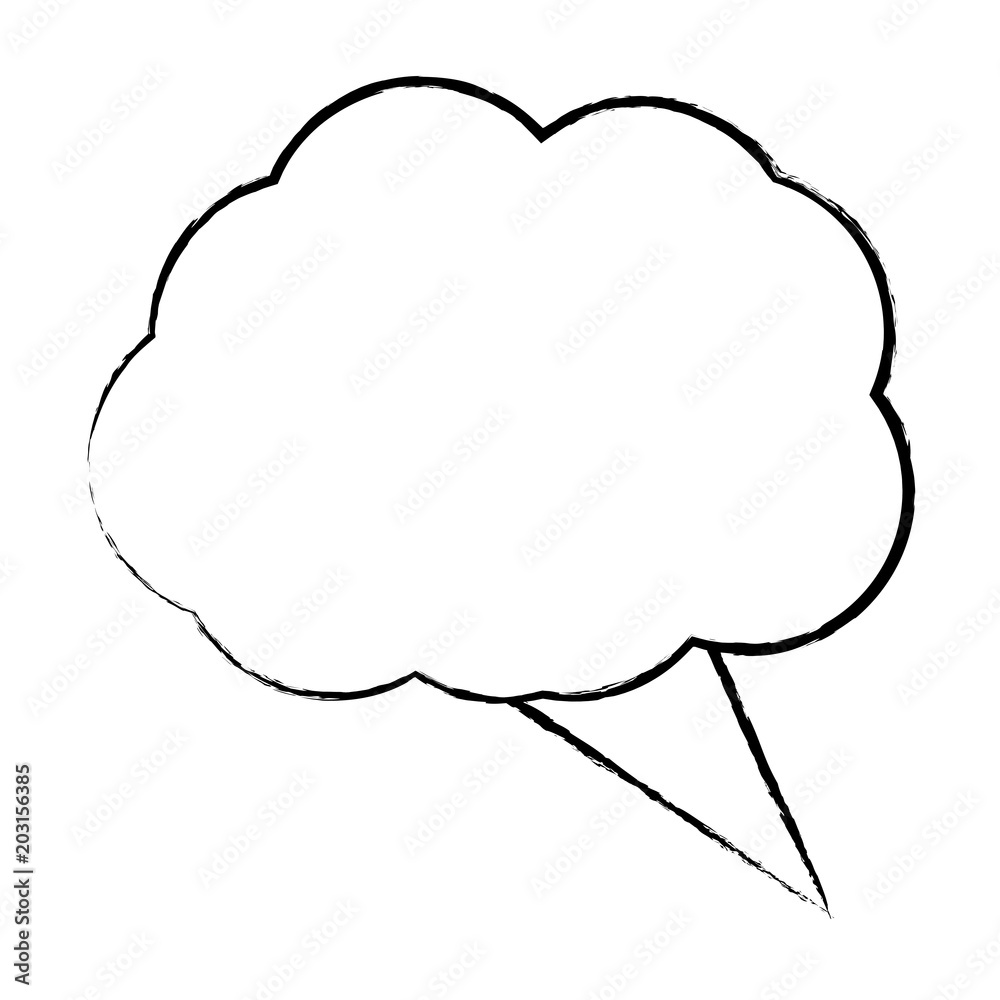 speech cloud icon over white background, vector illustration speech cloud icon over white background, vector illustration