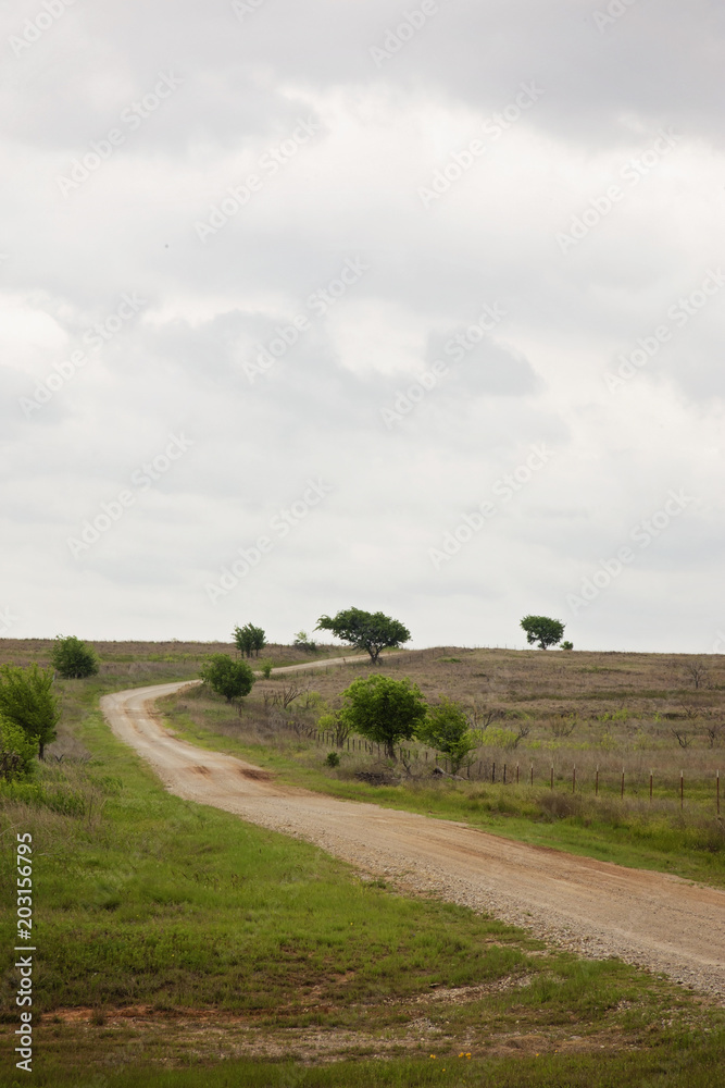 Old Dirt Country Road Leading up a Hill Old Dirt Country Road Leading up a Hill
