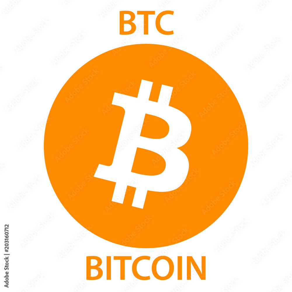 Bitcoin cryptocurrency blockchain icon. Virtual electronic, internet money or cryptocoin symbol, logo Bitcoin cryptocurrency blockchain icon. Virtual electronic, internet money or cryptocoin symbol, logo