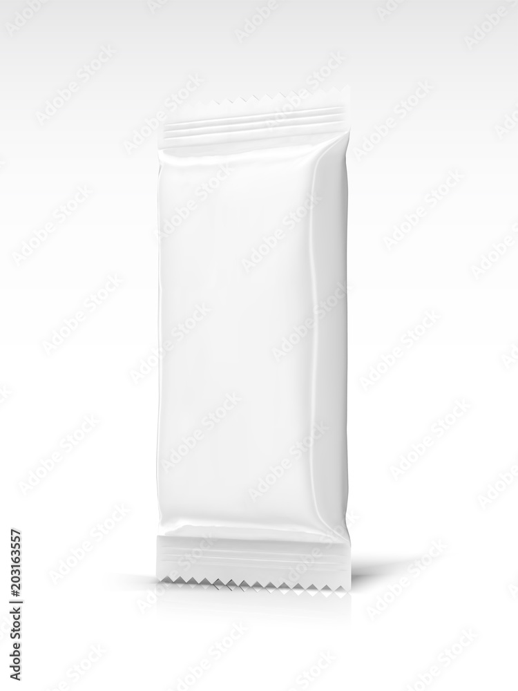 Blank snack package design Blank snack package design