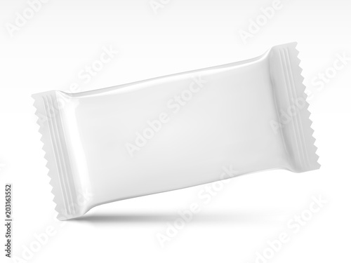 Blank snack package design