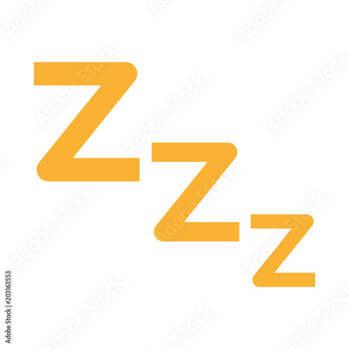 zzz sleep symbol to night rest