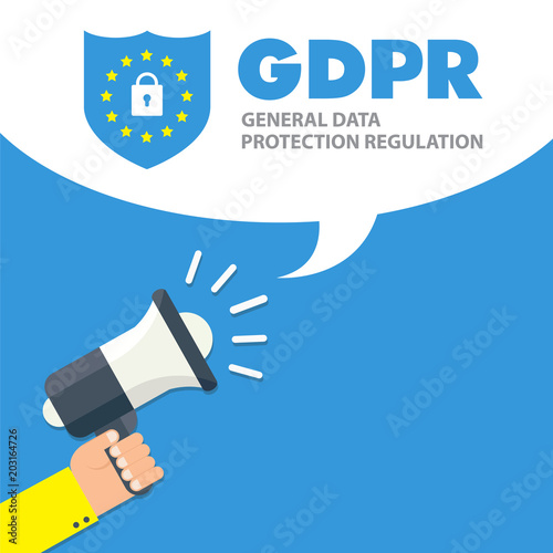 GDPR General Data Protection Regulation Business Internet Technology Concept