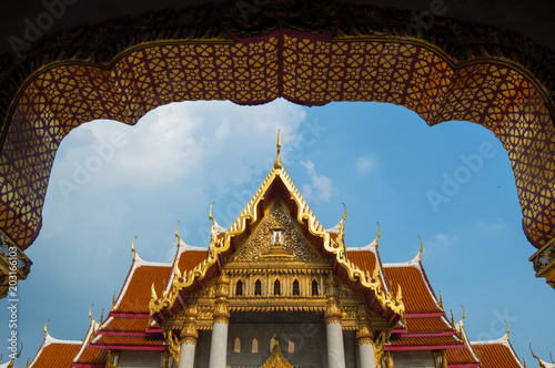 Wat Benchamabophit (The Marble Temple), Bangkok, Thailand.