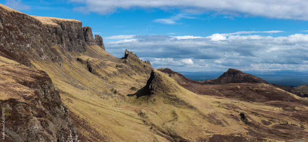 The Quiraing on Isle of Skye Scotland The Quiraing on Isle of Skye Scotland