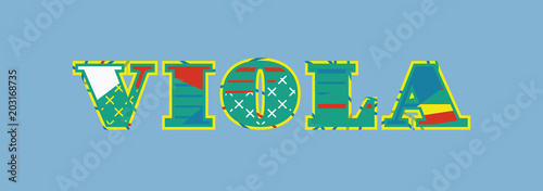 Viola Concept Word Art Illustration