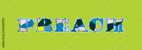 Preach Concept Word Art Illustration