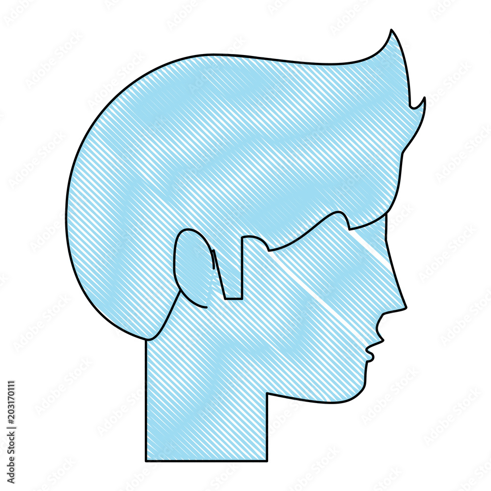 avatar man head icon over white background, colorful design. vector illustration avatar man head icon over white background, colorful design. vector illustration