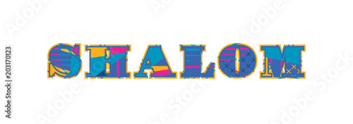 Shalom Concept Word Art Illustration