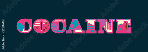 Cocaine Concept Word Art Illustration