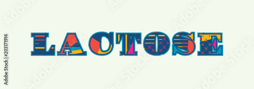 Lactose Concept Word Art Illustration