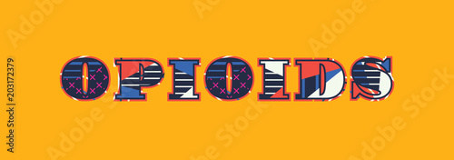 Opioids Concept Word Art Illustration