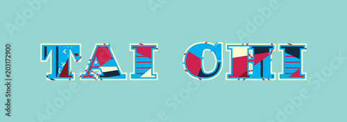 Tai Chi Concept Word Art Illustration