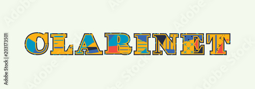 Clarinet Concept Word Art Illustration