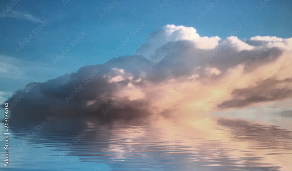 Obraz premium A Place where the sky meets the Water