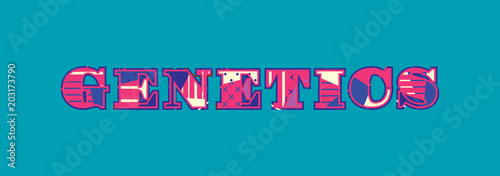 Genetics Concept Word Art Illustration
