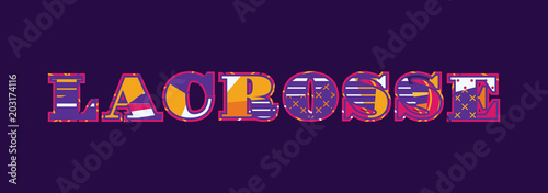 Lacrosse Concept Word Art Illustration