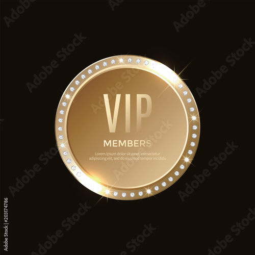 Luxury vip labels and objects