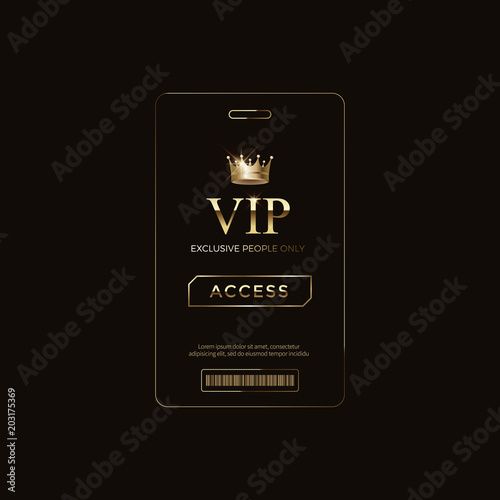 Luxury vip labels and objects