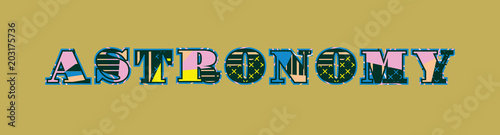 Astronomy Concept Word Art Illustration