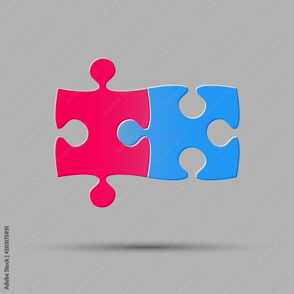 Two Piece Puzzle . 2 Step Puzzle Object. Puzzle. Two Piece Puzzle . 2 Step Puzzle Object. Puzzle.
