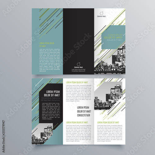 Brochure design, brochure template, creative tri-fold, trend brochure