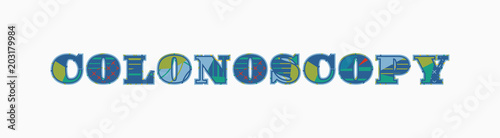 Colonoscopy Concept Word Art Illustration