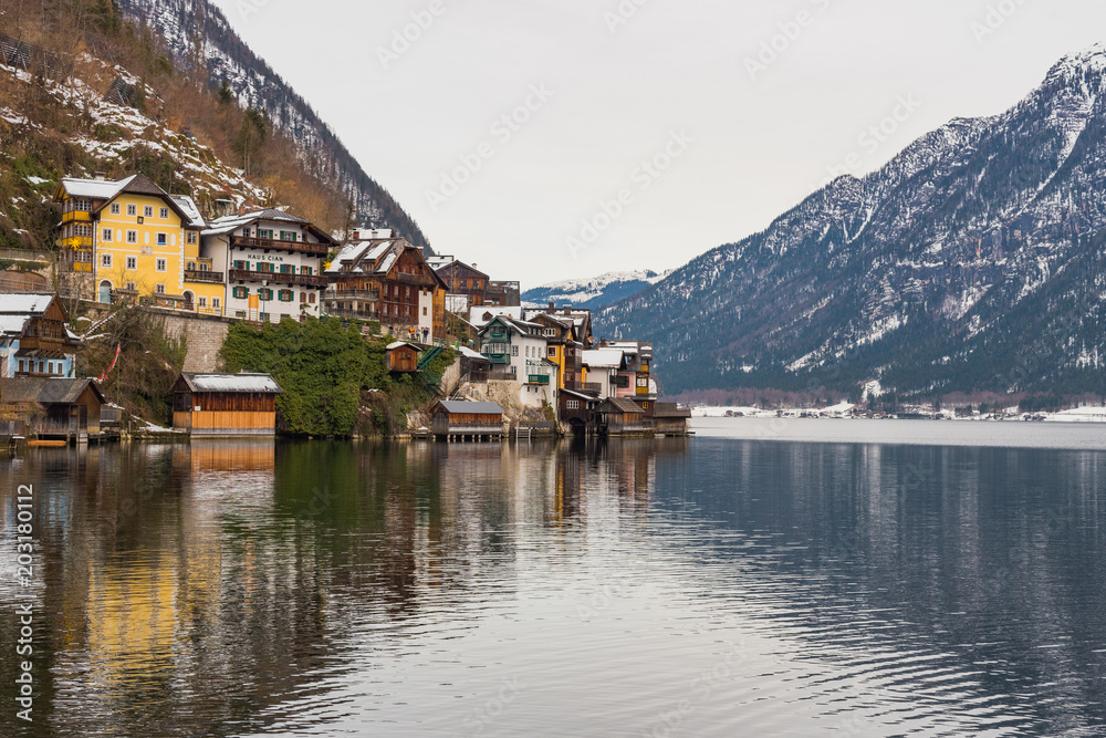 Stunningly beautiful Austrian mountain village of Hallstatt. Austria
