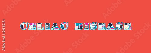 Celiac Disease Concept Word Art Illustration