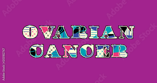 Ovarian Cancer Concept Word Art Illustration