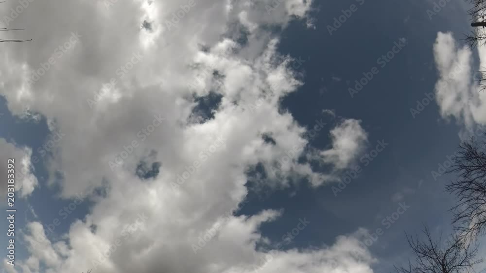Clouds in the sky. TimeLapse