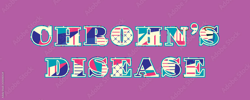 Naklejka premium Chrohn's Disease Concept Word Art Illustration