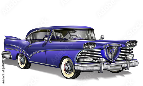 Retro car.  