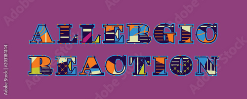 Allergic Reaction Concept Word Art Illustration