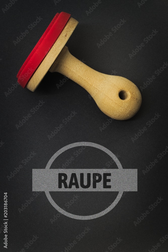 RAUPE - Bilder mit Wörtern aus dem Bereich Buchsbaumzünsler Schädling , Wort, Bild, Illustration