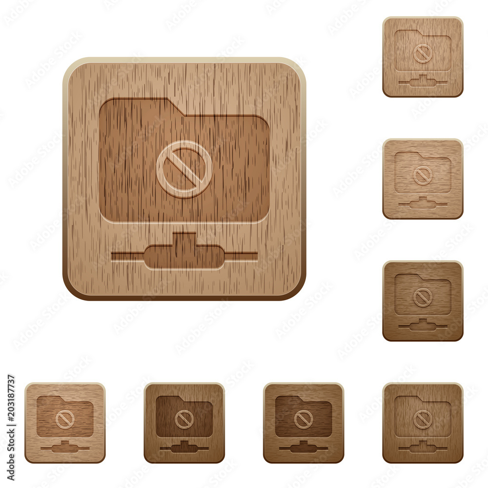 FTP disabled wooden buttons