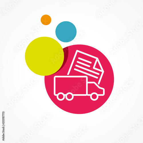 icône camion, livraison