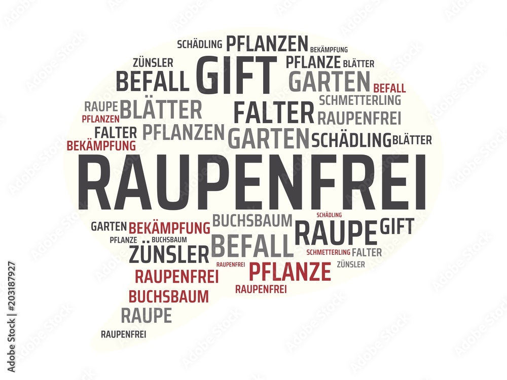 RAUPENFREI - Bilder mit Wörtern aus dem Bereich Buchsbaumzünsler Schädling , Wort, Bild, Illustration RAUPENFREI - Bilder mit Wörtern aus dem Bereich Buchsbaumzünsler Schädling , Wort, Bild, Illustration